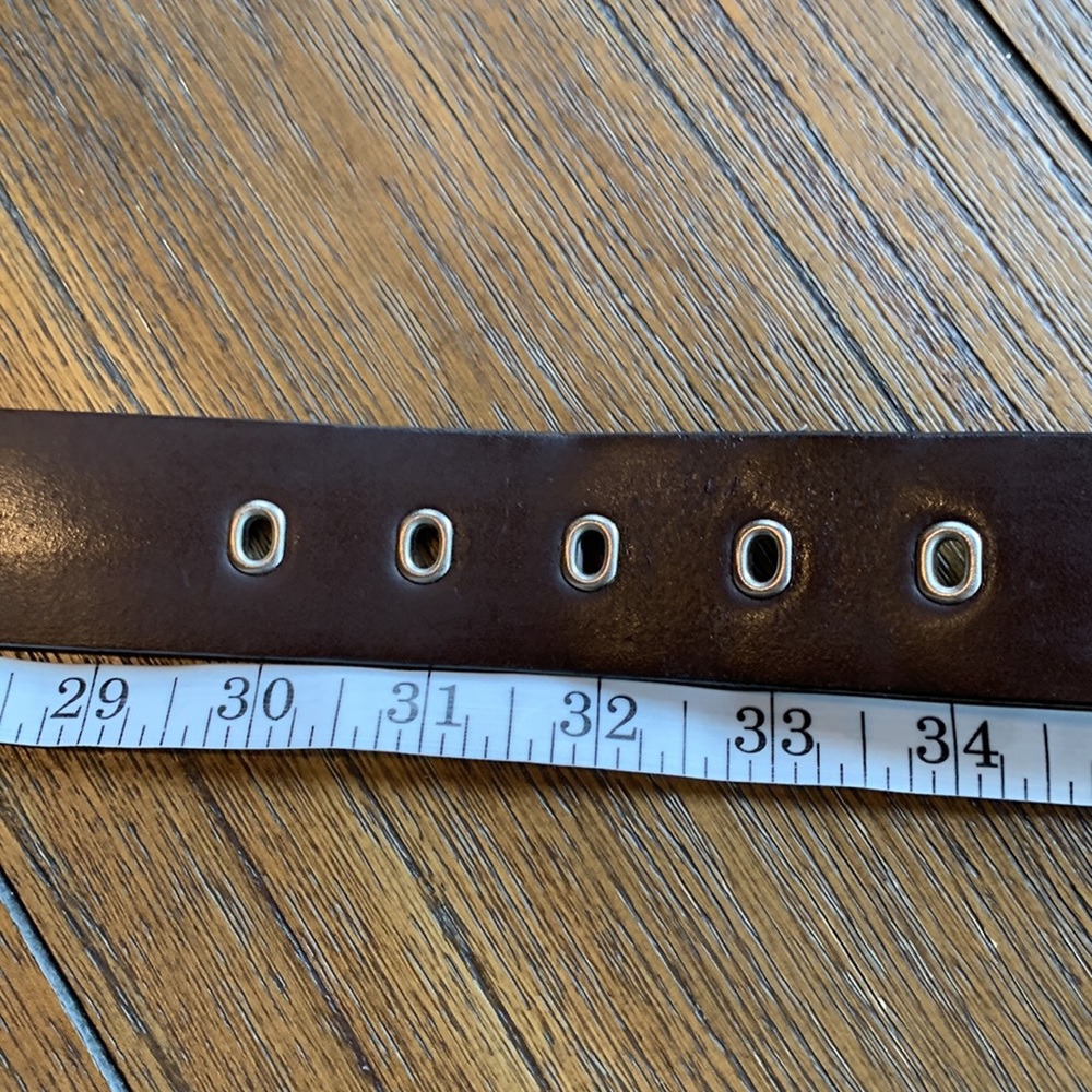 Calvin Klein Jeans Genuine Leather Wide Belt - Picture 4 of 10